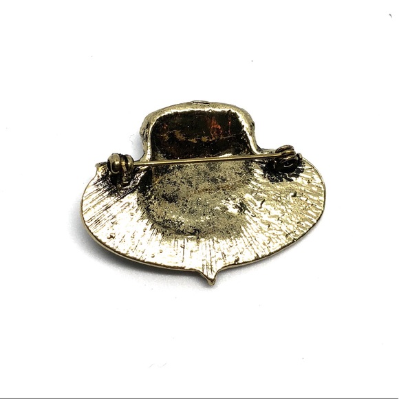 🆕 EMBELLISHED CRYSTAL BROOCH - Picture 3 of 4